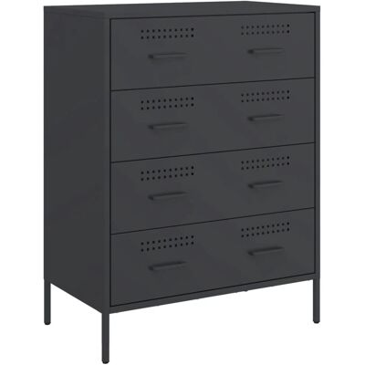 vidaXL Musta teräs 68x39x89cm Sivupöytä - Sivupöytä vidaXL Musta teräs 68x39x89cm Sivupöytä - Sivupöytä