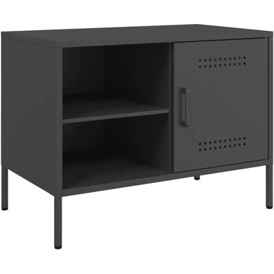 vidaXL 842995 Industrielt stål TV-skab - 2 stk - Sort - 68x39x50,5 cm vidaXL 842995 Industrielt stål TV-skab - 2 stk - Sort - 68x39x50,5 cm