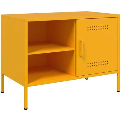vidaXL Gult stålindustrielt TV-møbel 68x39x50,5cm - TV Møbel vidaXL Gult stålindustrielt TV-møbel 68x39x50,5cm - TV Møbel