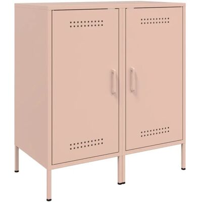 vidaXL 843015 Roze Koudgewalst Staal Dressoir - Sideboard vidaXL 843015 Roze Koudgewalst Staal Dressoir - Sideboard