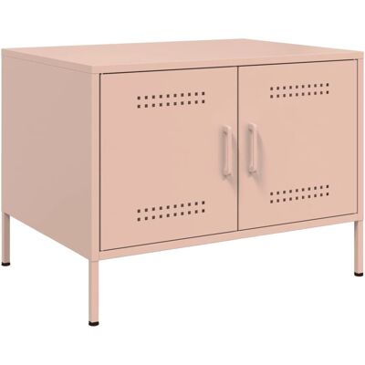 vidaXL 843031 Pink Couchtisch aus kaltgewalztem Stahl - Beistelltisch vidaXL 843031 Pink Couchtisch aus kaltgewalztem Stahl - Beistelltisch
