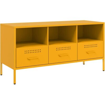 vidaXL Senfgelber Steel TV-Schrank - TV-Einheit vidaXL Senfgelber Steel TV-Schrank - TV-Einheit
