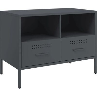 vidaXL 843046 Anthrazit Stahl TV-Schrank - TV-Unterhaltungseinheit vidaXL 843046 Anthrazit Stahl TV-Schrank - TV-Unterhaltungseinheit