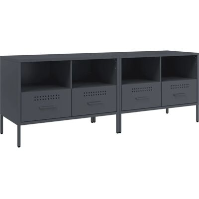 vidaXL 843047 TV Schrank - Industriell, Stahl, 2 st vidaXL 843047 TV Schrank - Industriell, Stahl, 2 st