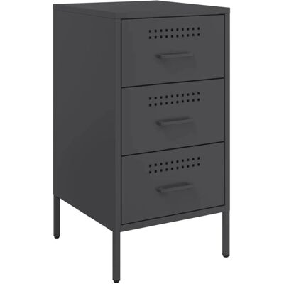vidaXL 843078 Chevet - Table de nuit - Noir vidaXL 843078 Chevet - Table de nuit - Noir