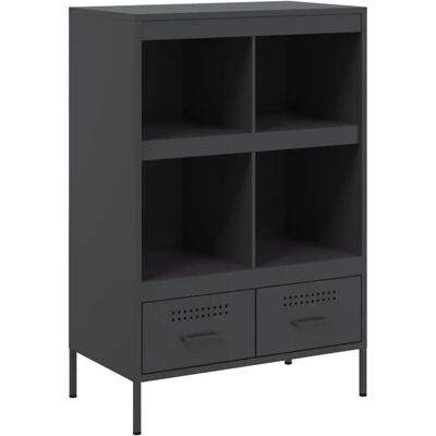 vidaXL 843102 Estantería de Acero Negro para Salón vidaXL 843102 Estantería de Acero Negro para Salón