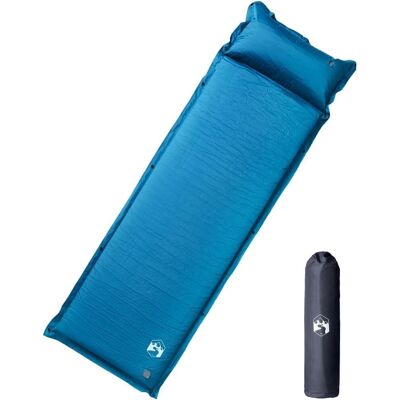 matelas de camping autogonflant turquoise vidaXL avec oreiller - Publicité matelas de camping autogonflant turquoise vidaXL avec oreiller - Publicité