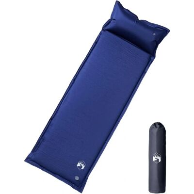Matelas de camping auto-gonflant vidaXL - Bleu marine - Publicité Matelas de camping auto-gonflant vidaXL - Bleu marine - Publicité