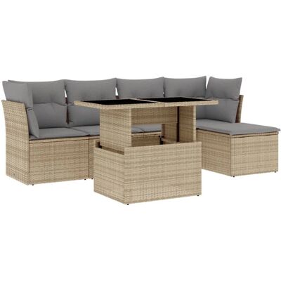 vidaXL Gartenmöbel Set Beige und Grau - Gartenmöbel vidaXL Gartenmöbel Set Beige und Grau - Gartenmöbel