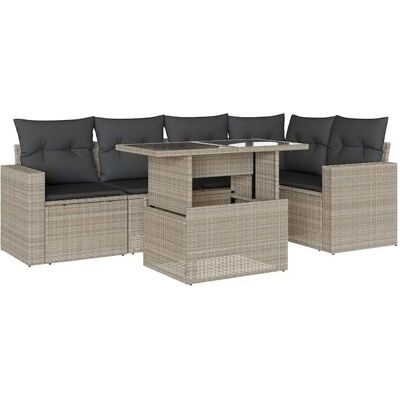 Conjunto de Sofás de Jardín con Cojines vidaXL - Muebles de Exterior Conjunto de Sofás de Jardín con Cojines vidaXL - Muebles de Exterior