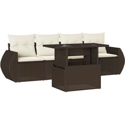 VidaXL 3268363 outdoor furniture set - Braun Tragbares Modulareset VidaXL 3268363 outdoor furniture set - Braun Tragbares Modulareset
