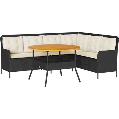 Zestaw mebli ogrodowych VidaXL - Wytrzymały sztuczny rattan, 6 miejsc, UV ochrona Zestaw mebli ogrodowych VidaXL - Wytrzymały sztuczny rattan, 6 miejsc, UV ochrona