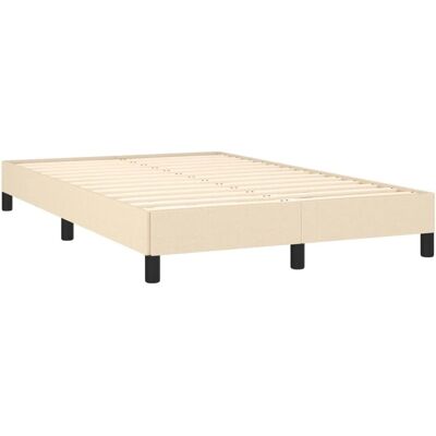 vidaXL Bettgestell - Stützbeine, Latten, Creme - Bettgestell vidaXL Bettgestell - Stützbeine, Latten, Creme - Bettgestell