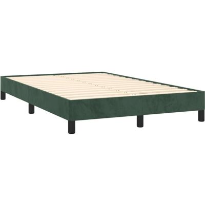 vidaXL Bettgestell 120x190 cm Dunkelgrün Samt vidaXL Bettgestell 120x190 cm Dunkelgrün Samt