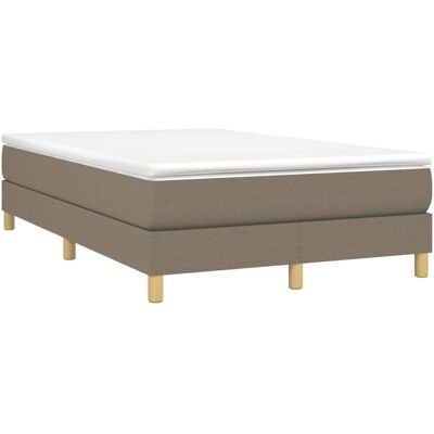 Lit en Tissu Taupe avec Matelas et Protège - Lit - Publicité Lit en Tissu Taupe avec Matelas et Protège - Lit - Publicité