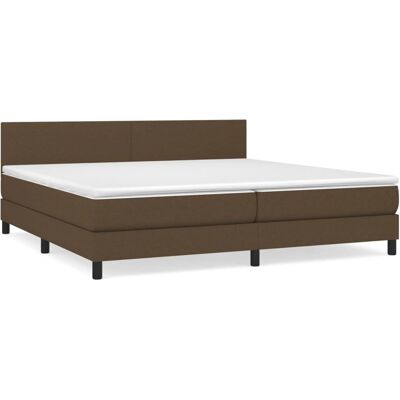 VidaXL Bett - Dunkelbraune Taschenfeder-Matratze - Bett VidaXL Bett - Dunkelbraune Taschenfeder-Matratze - Bett