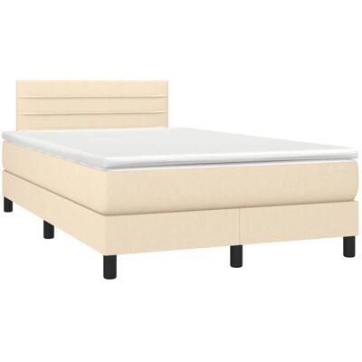 VidaXL Bett mit Creme-Stoff, Modell 3269735 - Bett VidaXL Bett mit Creme-Stoff, Modell 3269735 - Bett