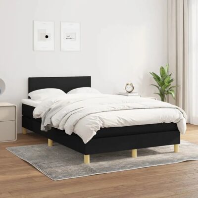 Cadre de lit Vidaxl avec Matelas - Noir - 120x190 cm - Publicité Cadre de lit Vidaxl avec Matelas - Noir - 120x190 cm - Publicité