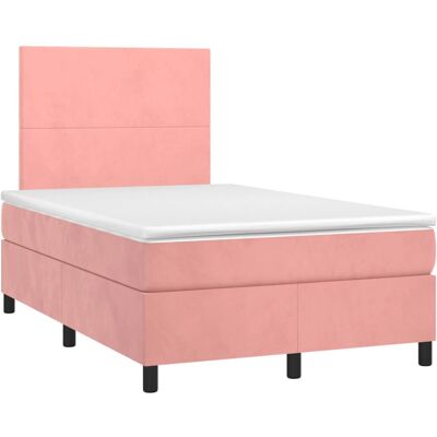vidaXL Boxspringbett mit Samt Rosa 120x190cm - Bett vidaXL Boxspringbett mit Samt Rosa 120x190cm - Bett