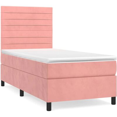 vidaXL Pink Samt Boxspringbett - Bett vidaXL Pink Samt Boxspringbett - Bett