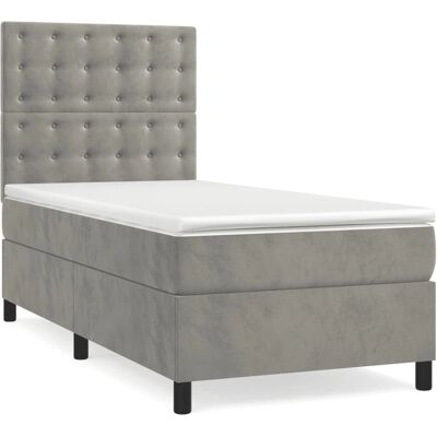VidaXL Bett mit Samtbezug - 120x190cm - Bett VidaXL Bett mit Samtbezug - 120x190cm - Bett