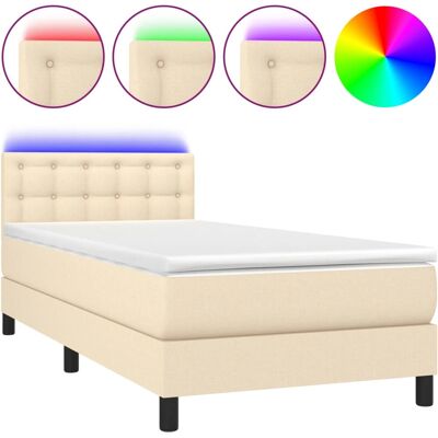 vidaXL Boxspringbett mit LED - Bett vidaXL Boxspringbett mit LED - Bett