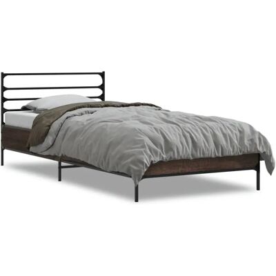 vidaXL 845626 Bettgestell - Holzwerkstoff, Metallfüße, 75x190cm - Bettgestell vidaXL 845626 Bettgestell - Holzwerkstoff, Metallfüße, 75x190cm - Bettgestell