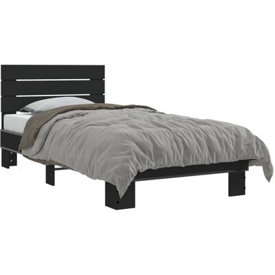 vidaXL Bettgestell 90x200cm Schwarz - Bettgestell vidaXL Bettgestell 90x200cm Schwarz - Bettgestell