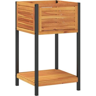 vidaXL Gartentopf mit Ablage 45 x 45 x 80 cm - Pflanzkübel vidaXL Gartentopf mit Ablage 45 x 45 x 80 cm - Pflanzkübel