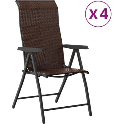 vidaXL Krzesło Ogrodowe Brązowe - Outdoor Chair vidaXL Krzesło Ogrodowe Brązowe - Outdoor Chair