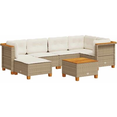vidaXL 3261919 Gartenmöbel-Set - Beige - Garten, Terrasse, Innenhof vidaXL 3261919 Gartenmöbel-Set - Beige - Garten, Terrasse, Innenhof