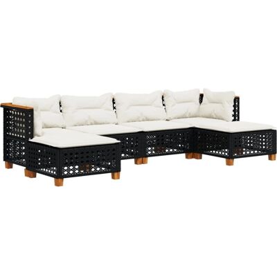 VidaXL Gartenmöbel-Set - Wetterfeste 6-teiliges Sofa VidaXL Gartenmöbel-Set - Wetterfeste 6-teiliges Sofa