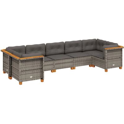 vidaXL Gartengarnitur - Modularer Garten-Sofaset - Outdoor Furniture vidaXL Gartengarnitur - Modularer Garten-Sofaset - Outdoor Furniture
