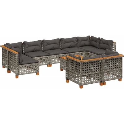 vidaXL Gartenmöbel-Set - Grau - Langlebig, Modular, UV-beständig vidaXL Gartenmöbel-Set - Grau - Langlebig, Modular, UV-beständig