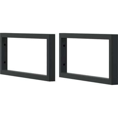 vidaXL Regalhalter - Rechteckige Stahlstützen - 20x45cm vidaXL Regalhalter - Rechteckige Stahlstützen - 20x45cm