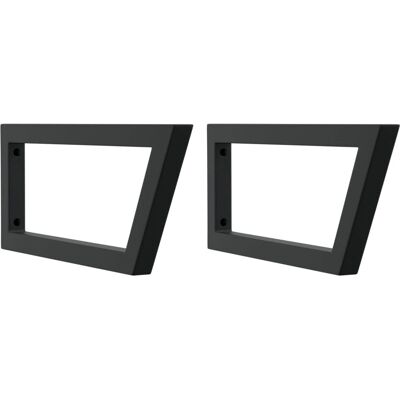 vidaXL Stalen trapezium wastafelplankdragers - 2 stuks vidaXL Stalen trapezium wastafelplankdragers - 2 stuks