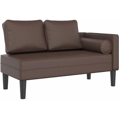 Vidaxl Brun Kunstlædersofa - Lounge Stol - Modern Haveindretning Vidaxl Brun Kunstlædersofa - Lounge Stol - Modern Haveindretning