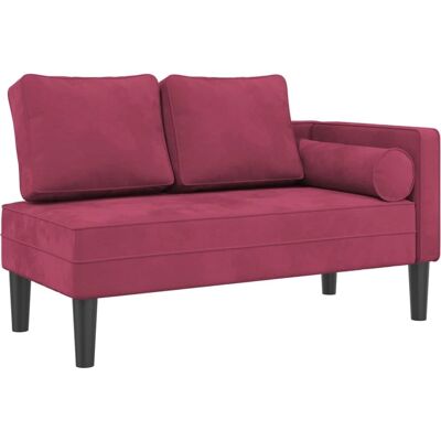 Vidaxl Rød Fløjlsofa - Sofa Vidaxl Rød Fløjlsofa - Sofa