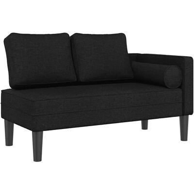 vidaXL Chaiselongue med puder - Sort - Møbeltype vidaXL Chaiselongue med puder - Sort - Møbeltype