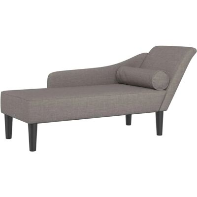 VIDAXL Grå Taupe Fløjl Lounge Stol - Chaiselongue VIDAXL Grå Taupe Fløjl Lounge Stol - Chaiselongue