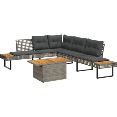 VidaXL 3277500 outdoor furniture set - Wetterbeständiges PE-Rattan, Verstellbare Tischhöhe, Langlebig, Garten- oder Terrassenmöbel VidaXL 3277500 outdoor furniture set - Wetterbeständiges PE-Rattan, Verstellbare Tischhöhe, Langlebig, Garten- oder Terrassenmöbel