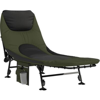 VidaXL Outdoor Bett - Verstellbares & Klappbares Camping & Angelbett VidaXL Outdoor Bett - Verstellbares & Klappbares Camping & Angelbett