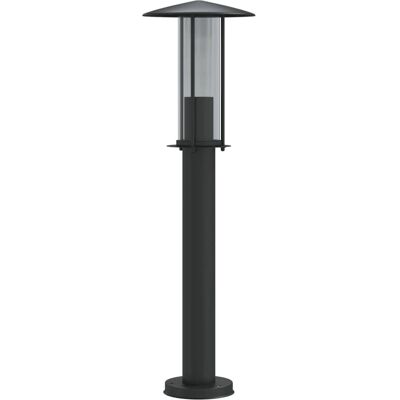 vidaXL Schwarze Außenbodenleuchte 60cm Edelstahl - Stehleuchte vidaXL Schwarze Außenbodenleuchte 60cm Edelstahl - Stehleuchte