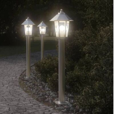 vidaXL Lampe de sol en acier inoxydable 80cm - Lampe de sol extérieure vidaXL Lampe de sol en acier inoxydable 80cm - Lampe de sol extérieure