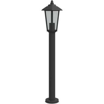 vidaXL Lampe de sol extérieur noire 80 cm Acier inoxydable - Lampe de sol extérieure vidaXL Lampe de sol extérieur noire 80 cm Acier inoxydable - Lampe de sol extérieure