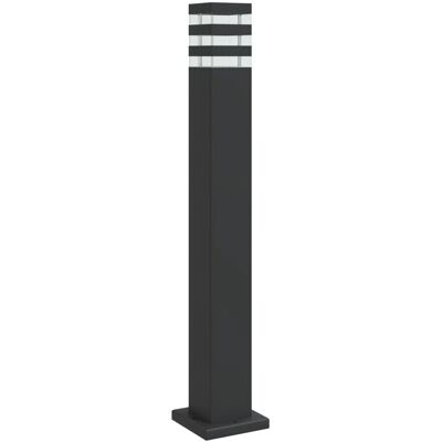vidaXL Schwarze Außenbodenlampe 80cm - Außenleuchte mit Diffusor vidaXL Schwarze Außenbodenlampe 80cm - Außenleuchte mit Diffusor