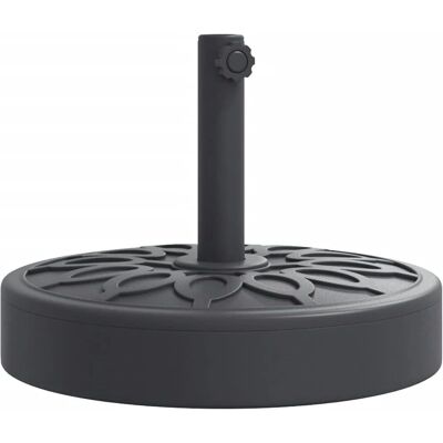 vidaXL Support de parasol - 38/48 mm - 25 kg - Noir - Rond vidaXL Support de parasol - 38/48 mm - 25 kg - Noir - Rond