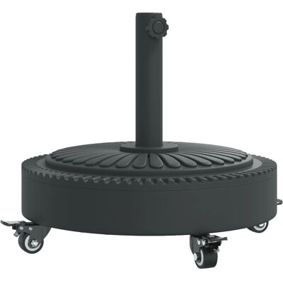 vidaXL Parasolivankku pyörillä - 27kg - Musta vidaXL Parasolivankku pyörillä - 27kg - Musta