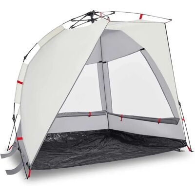 vidaXL Strandtent 2 Personen Grijs Snelle Ontkoppeling Waterdicht - Strandtent vidaXL Strandtent 2 Personen Grijs Snelle Ontkoppeling Waterdicht - Strandtent