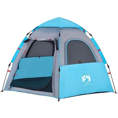 vidaXL Blau 4-Person Camping Zelt - Wasserdicht, Leicht vidaXL Blau 4-Person Camping Zelt - Wasserdicht, Leicht